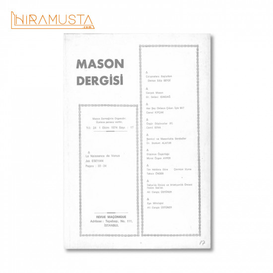 Mason Dergisi, Sayı 17