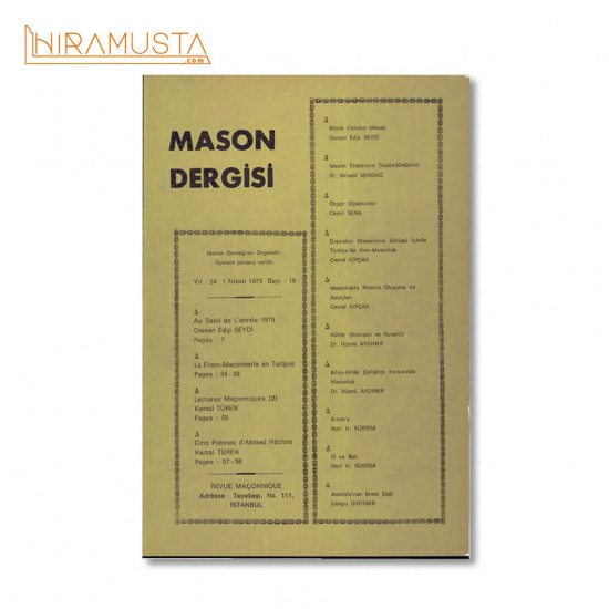 Mason Dergisi, Sayı 19