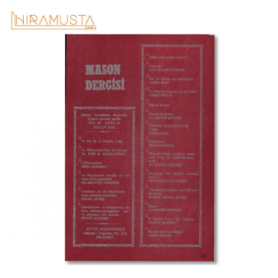 Mason Dergisi, Sayı 30