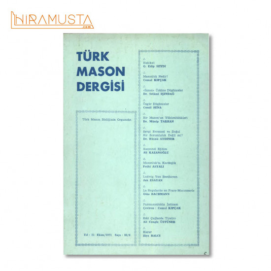 Mason Dergisi, Sayı 6 (Eski Sayı 83)