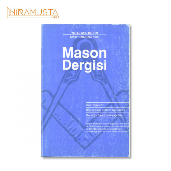 Mason Dergisi, Sayı 108-109 Mason Dergisi, Sayı 108-109