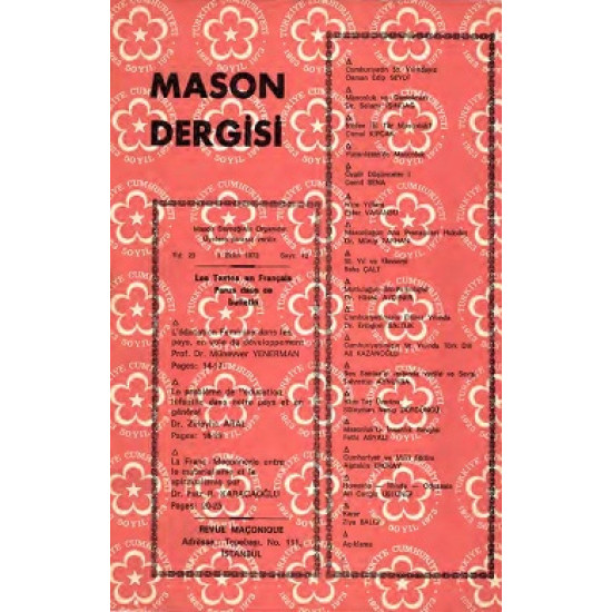 Mason Dergisi, Sayı 13