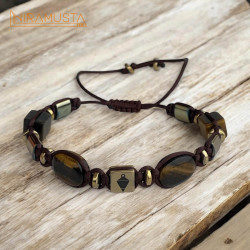 Şakül Özel Kesim Kaplangözü ve Hematit Doğaltaş Bileklik