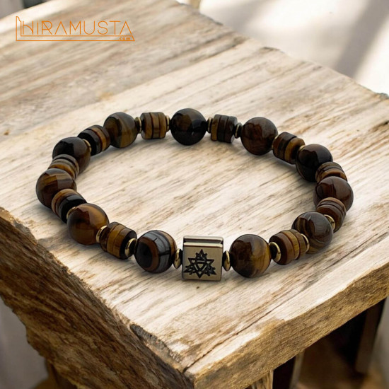 Lale Kaplangözü ve Hematit Doğaltaş Bileklik