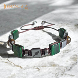 Mala Hematit ve Özel Kesim Kaplangözü Doğaltaş Bileklik