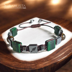 Mala Hematit ve Özel Kesim Kaplangözü Doğaltaş Bileklik