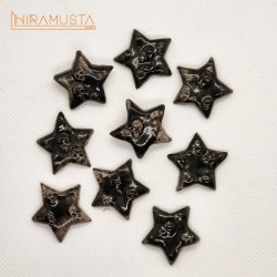 Kuru Kafalı Çift Yıldız Broş