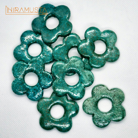 Stilize Myosotis Broş / Gözlük Asma Aparatı