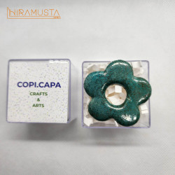 Stilize Myosotis Broş / Gözlük Asma Aparatı