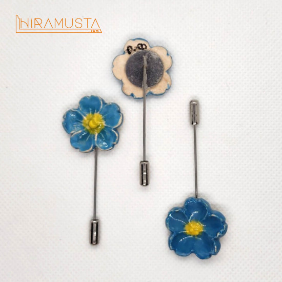 Beni Unutma Çiçeği Broş - Myosotis C