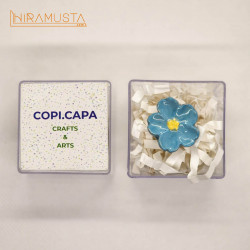 Beni Unutma Çiçeği Yüzük - Açık Mavi