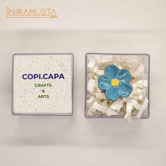 Beni Unutma Çiçeği Yüzük - Açık Mavi