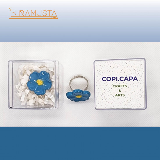 Beni Unutma Çiçeği Yüzük - Myosotis C Beni Unutma Çiçeği Yüzük - Myosotis C