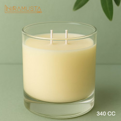 20’li Set Kişiselleştirilebilir Cam Bardak Soya Mum – Büyük Boy