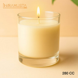 20’li Set Kişiselleştirilebilir Cam Bardak Soya Mum – Orta Boy