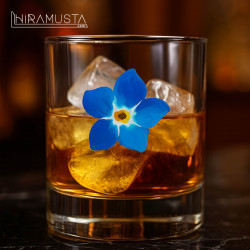 Masonik Viski Bardağı – Unutma Beni Çiçeği Motifli (340 cc)