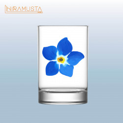 Masonik Shot Bardağı – Unutma Beni Çiçeği Motifli (80 cc)